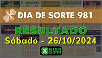 Resultado da Dia de Sorte 981