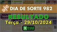 Resultado da Dia de Sorte 982