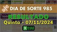 Resultado da Dia de Sorte 985