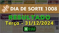 Resultado da Dia de Sorte 1008