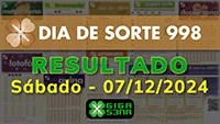 Resultado da Dia de Sorte 998