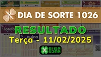 Resultado da Dia de Sorte 1026