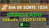 Resultado da Dia de Sorte 1034