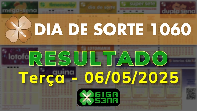 Resultado da Dia de Sorte 1060