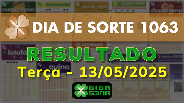 Resultado da Dia de Sorte 1063