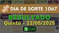 Resultado da Dia de Sorte 1067