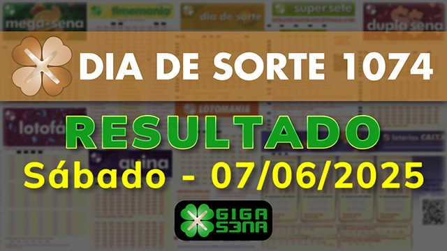 Resultado da Dia de Sorte 1074
