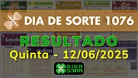 Resultado da Dia de Sorte 1076