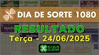 Resultado da Dia de Sorte 1080