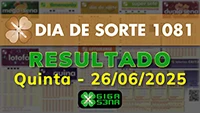 Resultado da Dia de Sorte 1081
