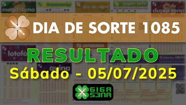Resultado da Dia de Sorte 1085