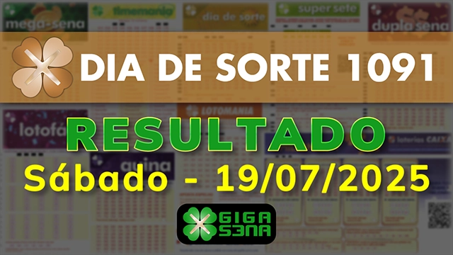Resultado da Dia de Sorte 1091