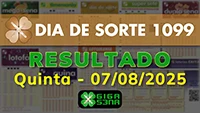 Resultado da Dia de Sorte 1099