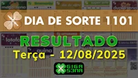 Resultado da Dia de Sorte 1101