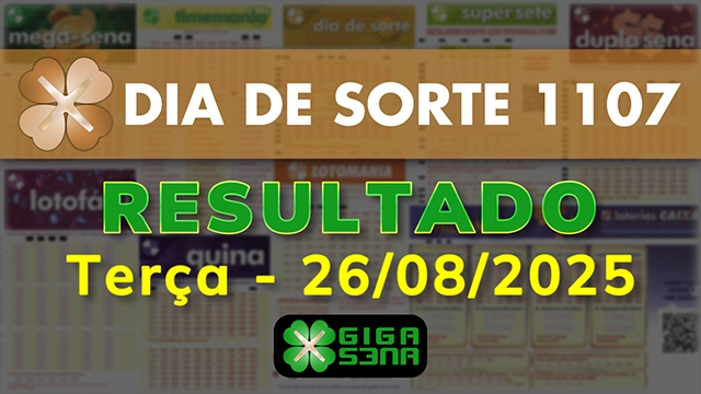 Resultado da Dia de Sorte 1107