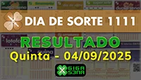 Resultado da Dia de Sorte 1111