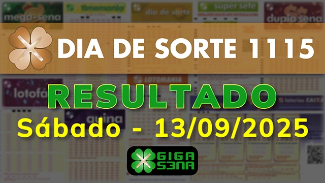 Resultado da Dia de Sorte 1115