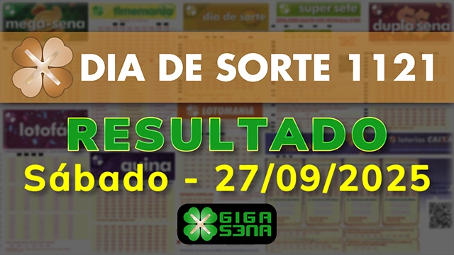 Resultado da Dia de Sorte 1121