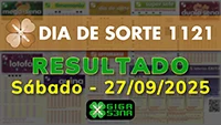 Resultado da Dia de Sorte 1121