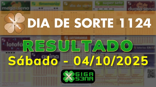 Resultado da Dia de Sorte 1124