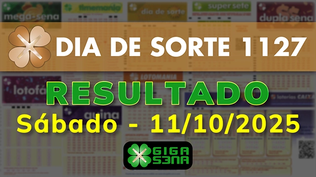 Resultado da Dia de Sorte 1127