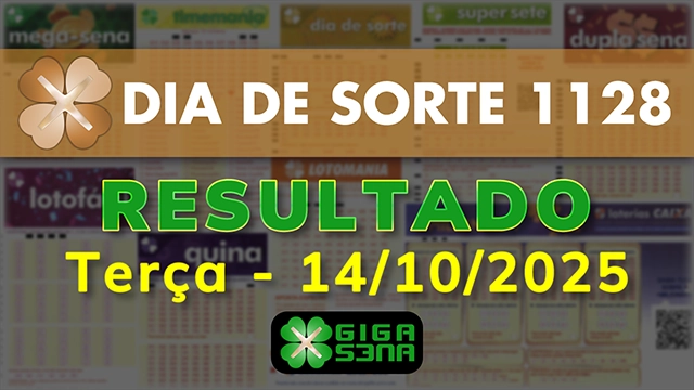 Resultado da Dia de Sorte 1128