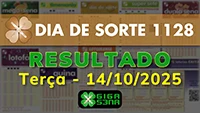 Resultado da Dia de Sorte 1128
