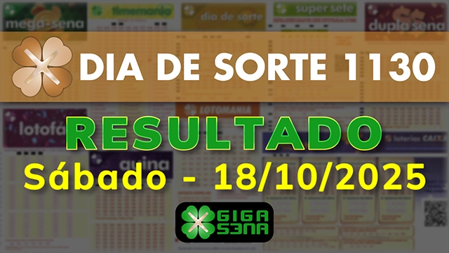 Resultado da Dia de Sorte 1130