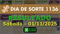 Resultado da Dia de Sorte 1136