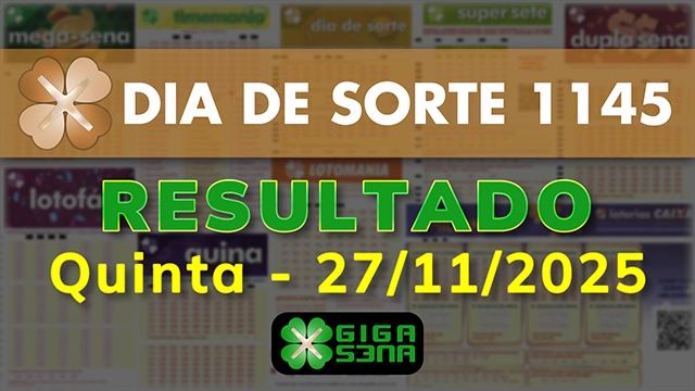 Resultado da Dia de Sorte 1145
