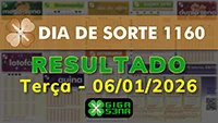 Resultado da Dia de Sorte 1160