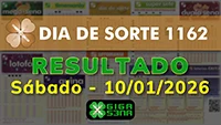 Resultado da Dia de Sorte 1162