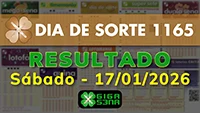 Resultado da Dia de Sorte 1165