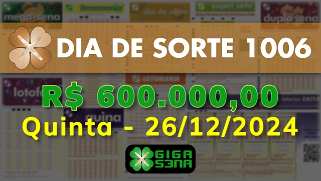 Sorteio da Dia de Sorte 1006