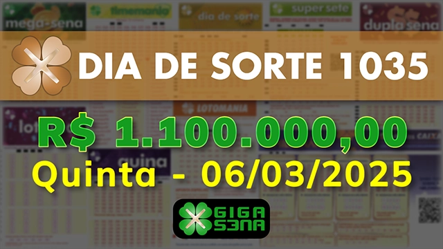 Sorteio da Dia de Sorte 1035