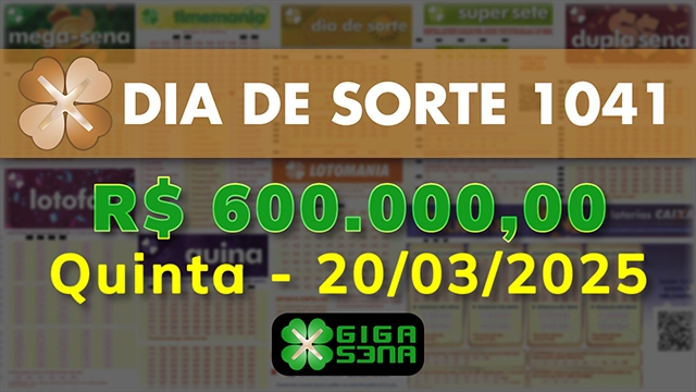 Sorteio da Dia de Sorte 1041