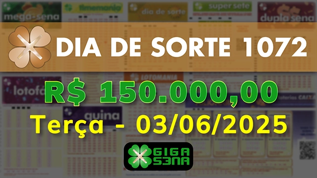 Sorteio da Dia de Sorte 1072
