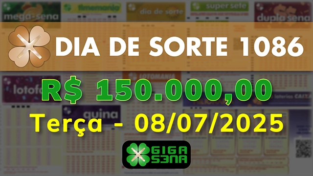 Sorteio da Dia de Sorte 1086