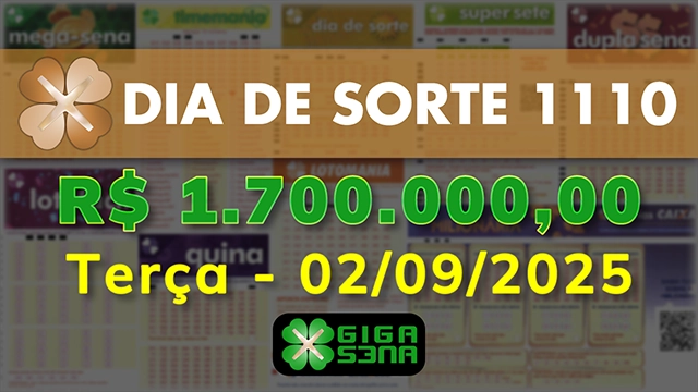 Sorteio da Dia de Sorte 1110