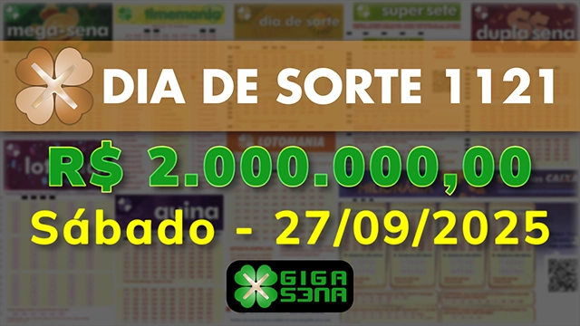 Sorteio da Dia de Sorte 1121