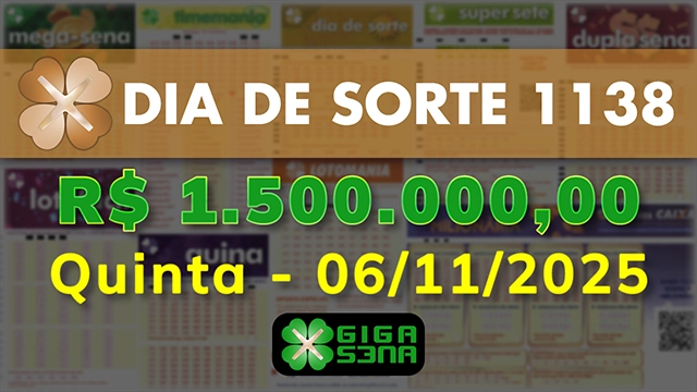 Sorteio da Dia de Sorte 1138