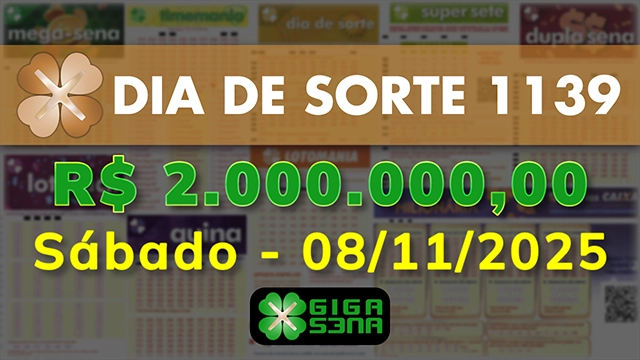 Sorteio da Dia de Sorte 1139