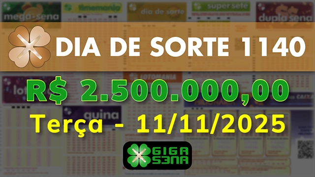 Sorteio da Dia de Sorte 1140