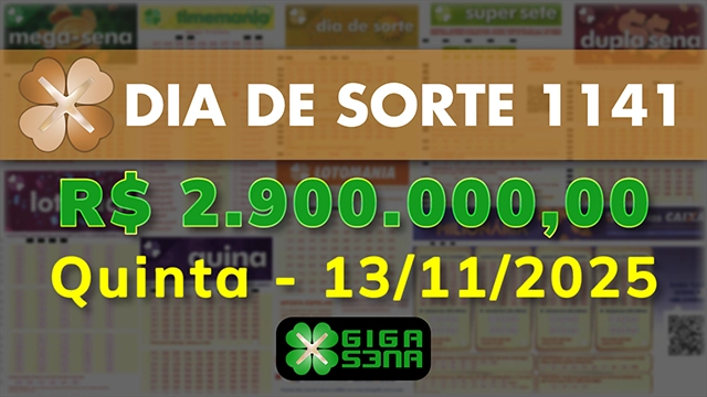 Sorteio da Dia de Sorte 1141