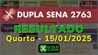 Resultado da Dupla Sena 2763