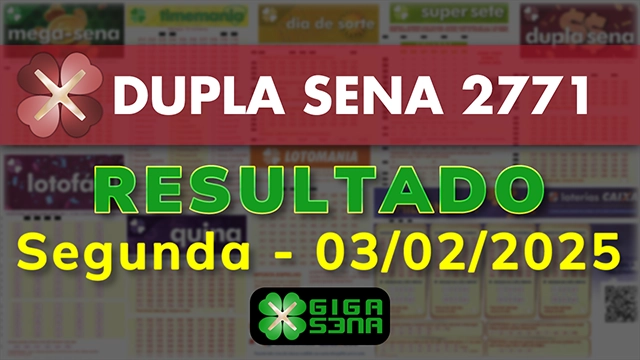 Resultado da Dupla Sena 2771