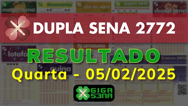 Resultado da Dupla Sena 2772