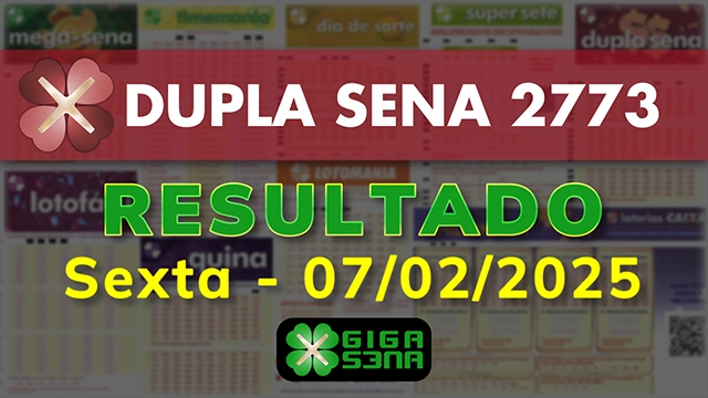 Resultado da Dupla Sena 2773