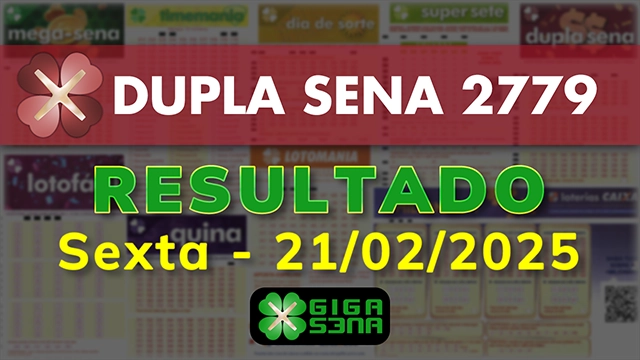 Resultado da Dupla Sena 2779