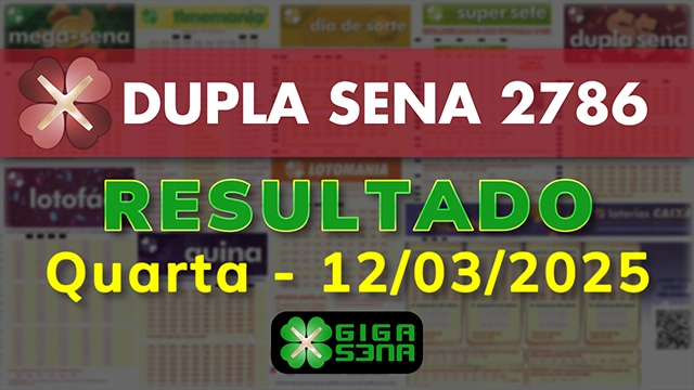 Resultado da Dupla Sena 2786